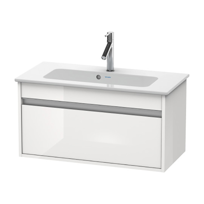Duravit Ketho Тумба подвесная, с раковиной, 1 выдв. ящик, цвет: белый глянцевый