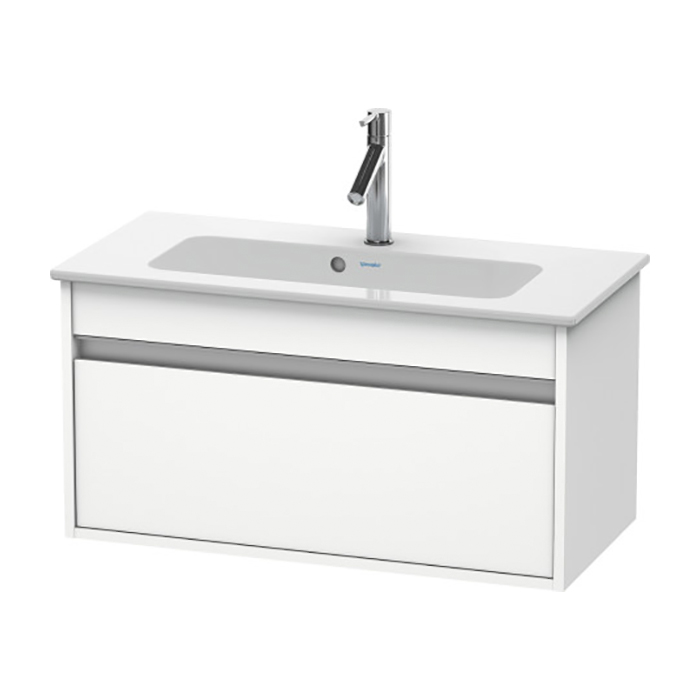 Duravit Ketho Тумба подвесная, с раковиной, 1 выдв. ящик, цвет: белый матовый