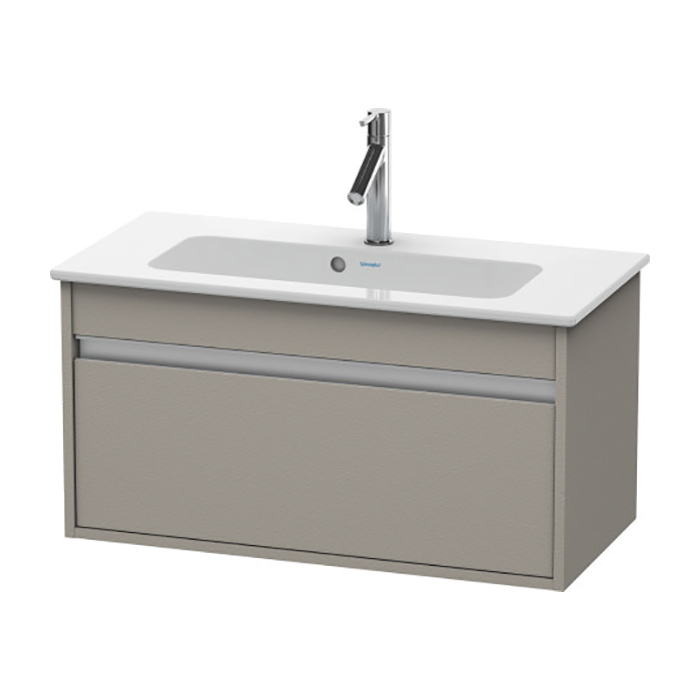 Duravit Ketho Тумба подвесная, с раковиной, 1 выдв. ящик, цвет: TERRA