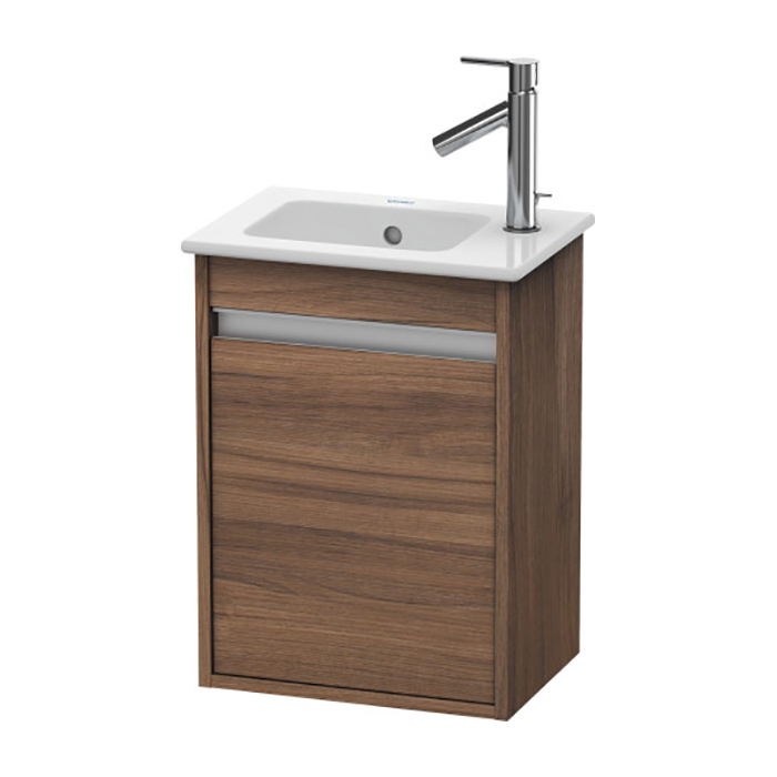 Duravit Ketho Тумба подвесная, с раковиной, с 1 дверка, цвет: орех натуральный
