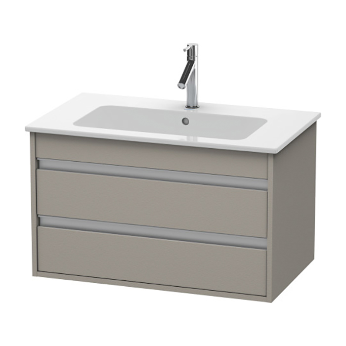 Duravit Ketho Тумба подвесная, с раковиной, с 2 выдв.ящиками, цвет: Terra