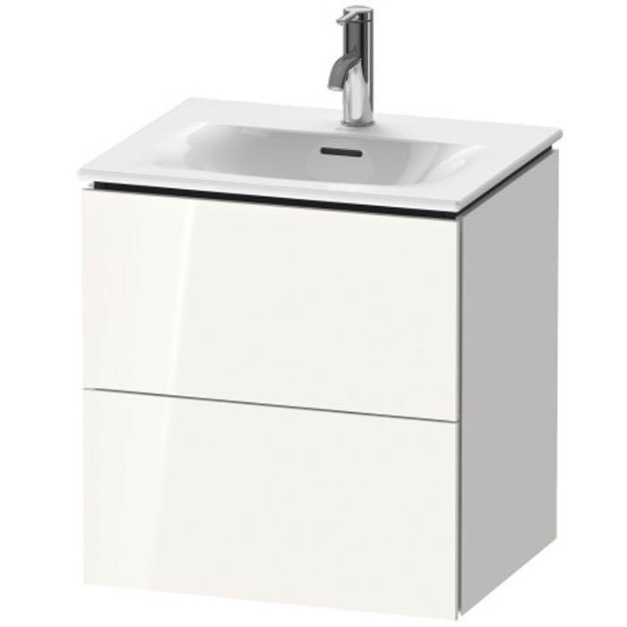 Duravit L-Cube База подвесная с раковиной, 2 ящика, цвет: глянцевый белый