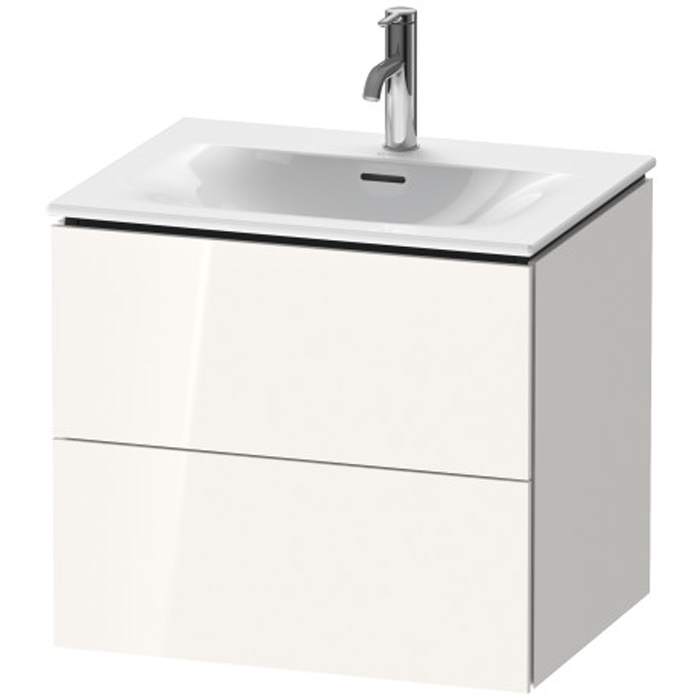 Duravit L-Cube База подвесная с раковиной, 2 ящика, цвет: глянцевый белый