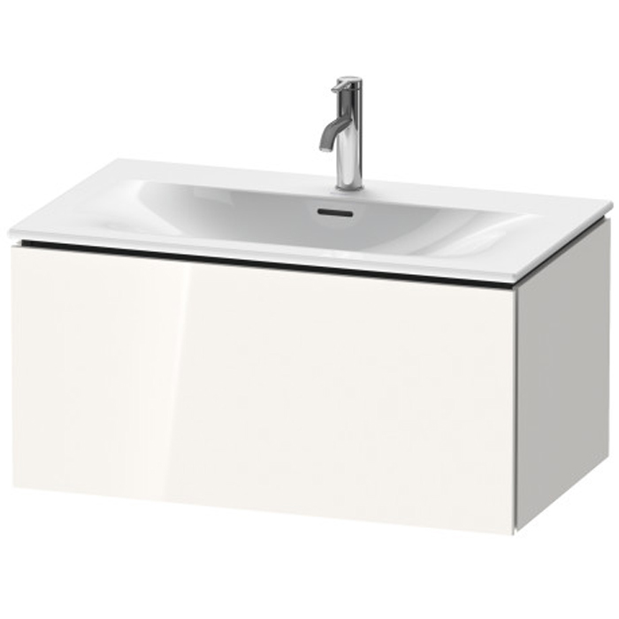 Duravit L-Cube База подвесная с раковиной, 1 выдвижное отделение, цвет: глянцевый белый
