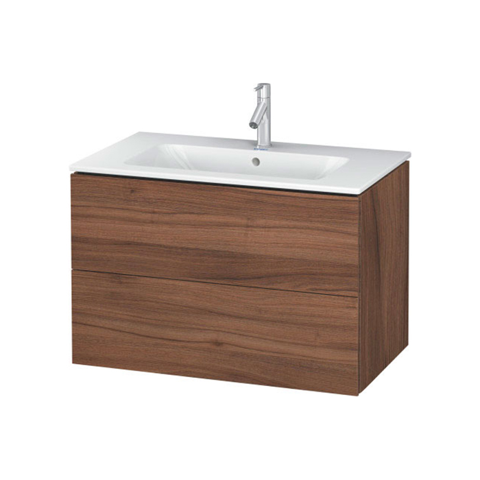 Duravit L-Cube Тумба с раковиной, подвесная, цвет: орех натуральный