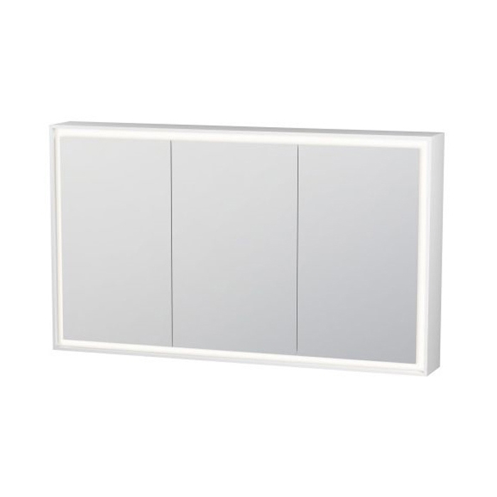 Duravit L-Cube Зеркальный шкаф 3 дверцы зеркальные,с 4-х сторонней подсветкой, с LED диммером справа внизу