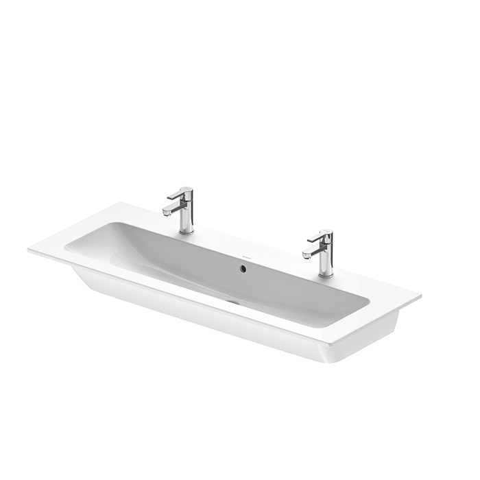 Duravit ME by Starck Раковина подвесная, с площадкой, с 2 отв, цвет: белый