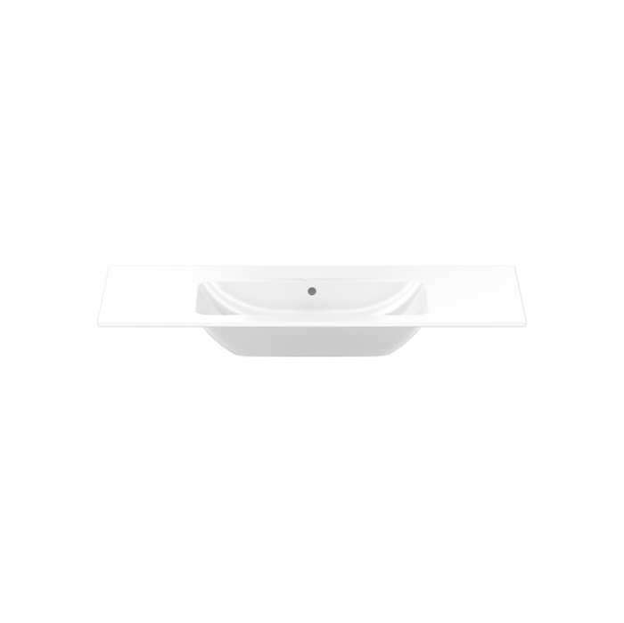 Duravit Me by Starck Раковина для мебели с перел, без отв. под смес, с покрытием Wondergliss, цвет: белый