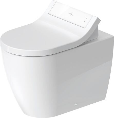 Duravit ME by Starck SensoWash Унитаз напольный, пристенный вариант, включая крепление, сток горизонтальный, с сиденьем
