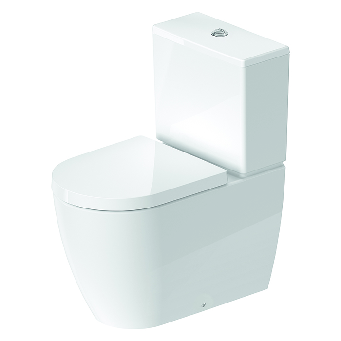 Duravit Me by Starck Унитаз моноблок, слив универсальный, с креплениями, с сиденьем цвет: белый