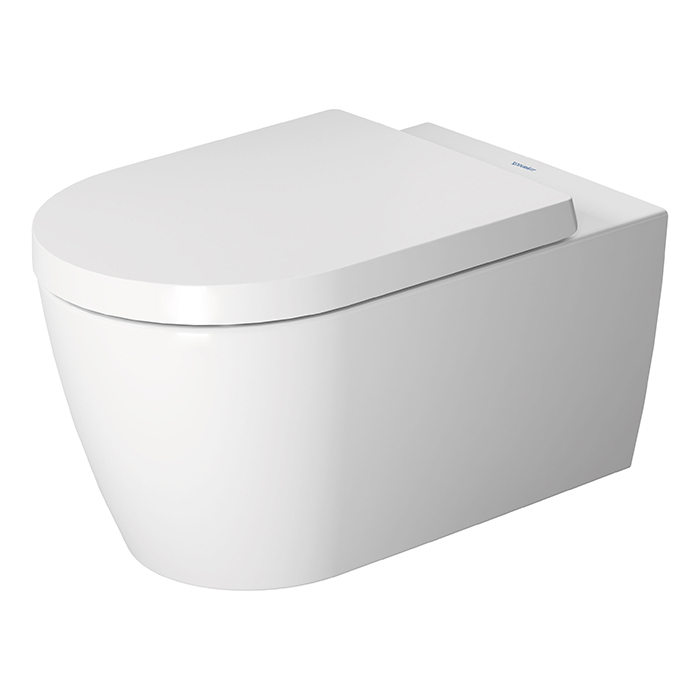 Duravit ME by Starck Унитаз подвесной Rimless без смывного края, свкл. крепление Durafix, 4,5л. с HygieneGlaze, цвет: белый