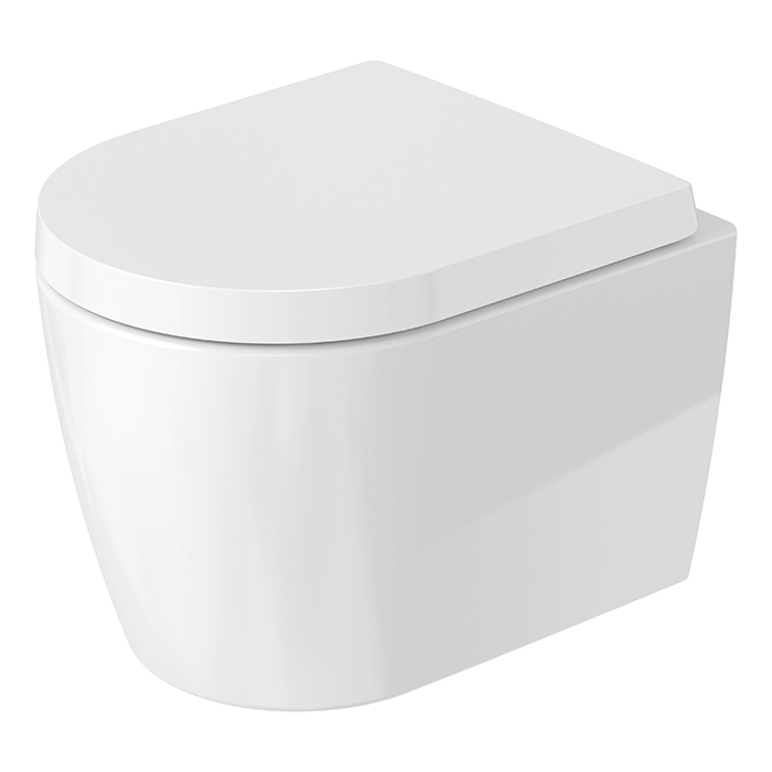 Duravit ME by Starck Унитаз подвесной укороченный Rimless, вкл. крепление Durafix, 4,5л, белый