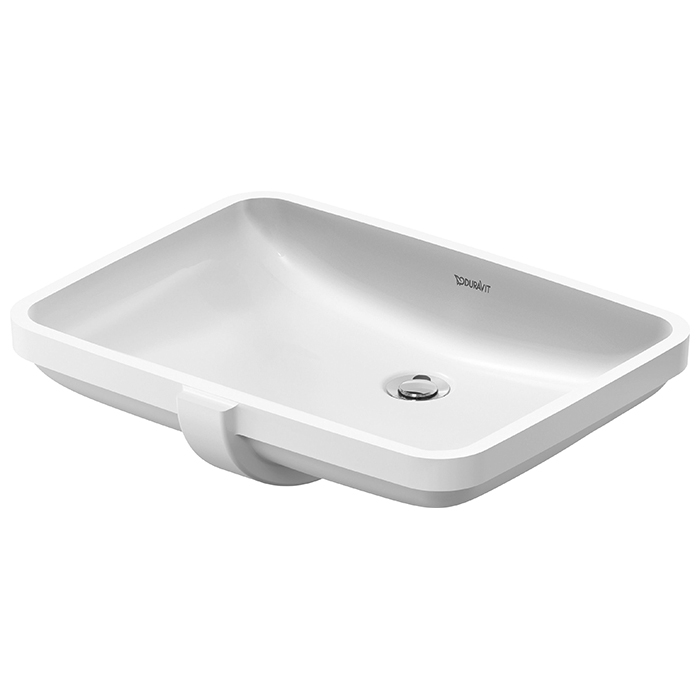 Duravit No 1 Раковина, встраиваемая снизу, без отв, с переливом, цвет: белый глянцевый