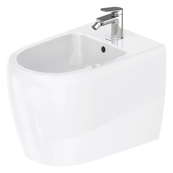 Duravit Qatego Биде напольное, 1 отв, Weiß Hochglanz, цвет: белый