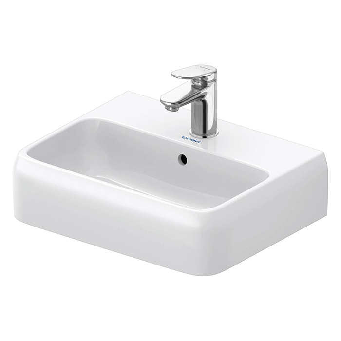 Duravit Qatego Раковина, подвесная, без отв, цвет: белый