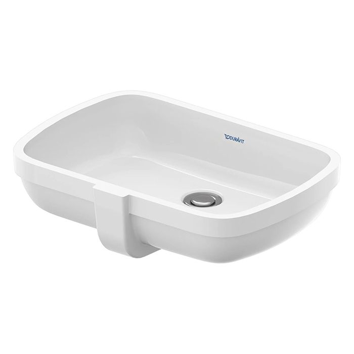 Duravit Qatego Раковина, встраиваемая снизу, без отв, цвет: белый