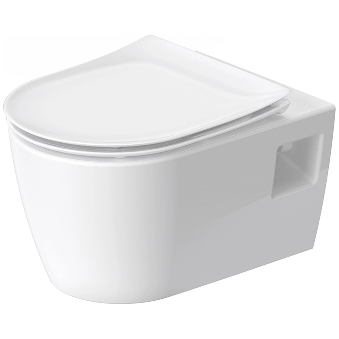 Duravit Soleil by Starck Унитаз, подвесной, безободковый, с открытым креплением, Weiß Hochglanz, HyG, цвет: белый