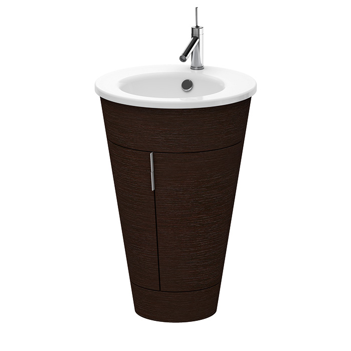 Duravit Starck 1 Тумба напольная, с раковиной, цвет: макассар