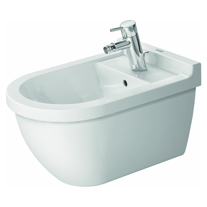 Duravit Starck 3 Биде подвесное, с 1 отв, крепления Durafix, цвет: белый