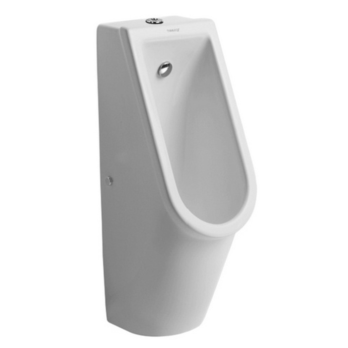 Duravit Starck 3 Писсуар подвесной, безободковый, без "мушки", подвод воды сзади, с креплением, цвет: белый
