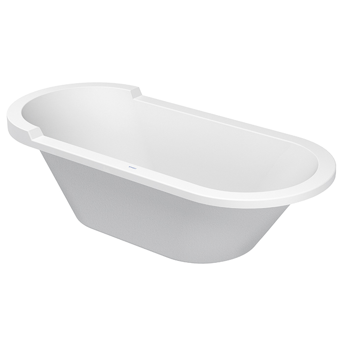 Duravit Starck Ванна, аквриловая встраиваемая, с двумя наклонами для спины, цвет: белый