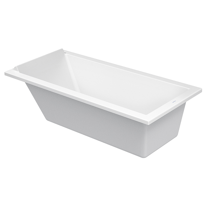 Duravit STARCK Ванна акриловая прямоугольный вариант, встраиваемая или с панелями, с 1 наклоном для спины, цвет: белый