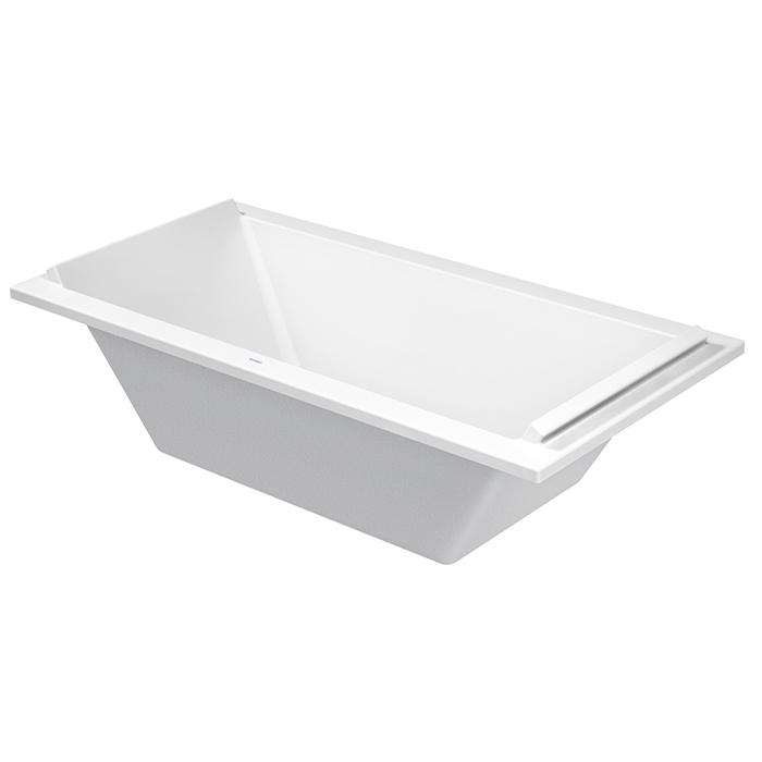 Duravit STARCK Ванна акриловая прямоугольный вариант, встраиваемая или с панелями, с 2 наклонами для спины, цвет белыйми, с 2 наклонами для спины, цвет: белый