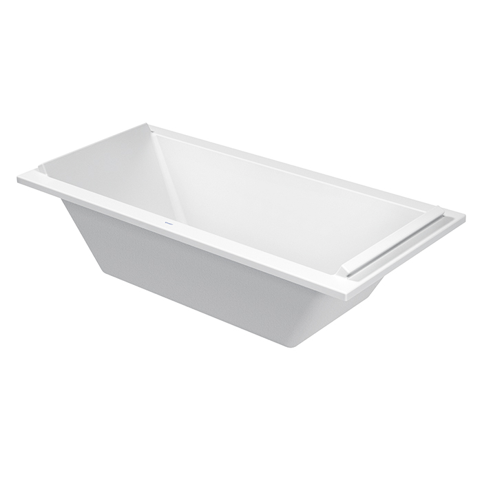 Duravit STARCK Ванна акриловая прямоугольный вариант, встраиваемая или с панелями, с 2 наклонами для спины, цвет: белый