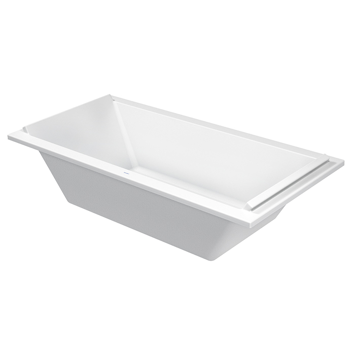 Duravit STARCK Ванна акриловая прямоугольный вариант встраиваемая, с 2 наклонами для спины, цвет: белый