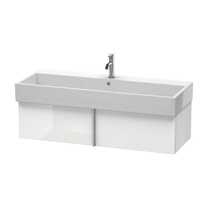 Duravit VA Тумба подвесная, с раковиной и 1 выдв. ящиком, цвет: белый глянцевый