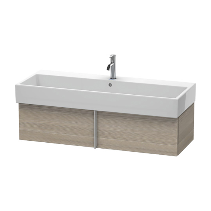 Duravit VA Тумба подвесная, с раковиной и 1 выдв. ящиком, цвет: сосна серебристая