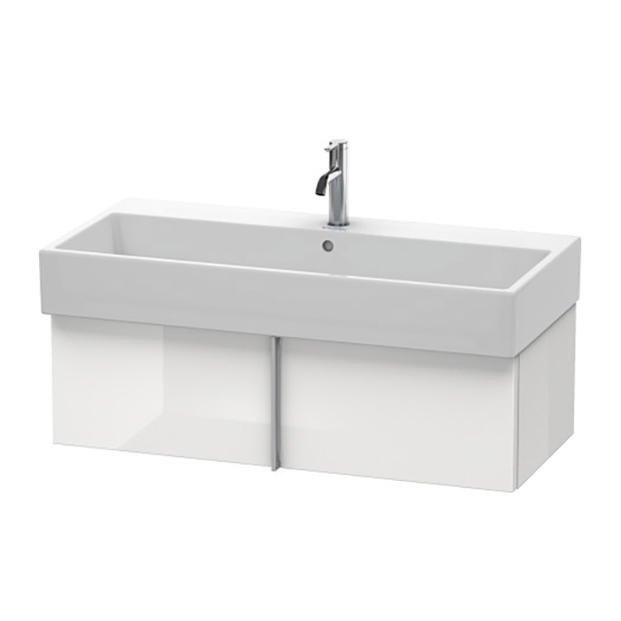 Duravit VA Тумба подвесная, с раковиной, 1 выдв.ящик, цвет: белый глянцевый