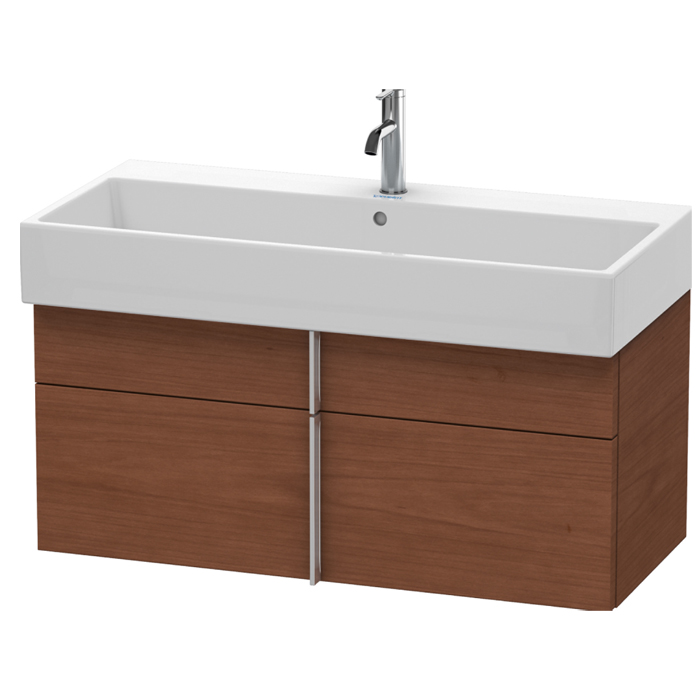 Duravit VA Тумба подвесная, с раковиной, 1 выдв.ящик, цвет: American Walnut