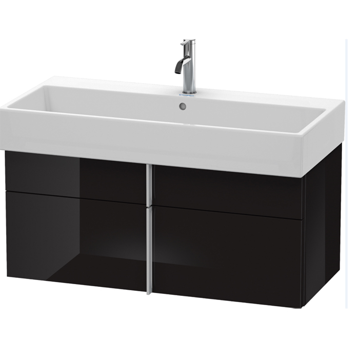 Duravit VA Тумба подвесная, с раковиной, 1 выдв.ящик, цвет: черный