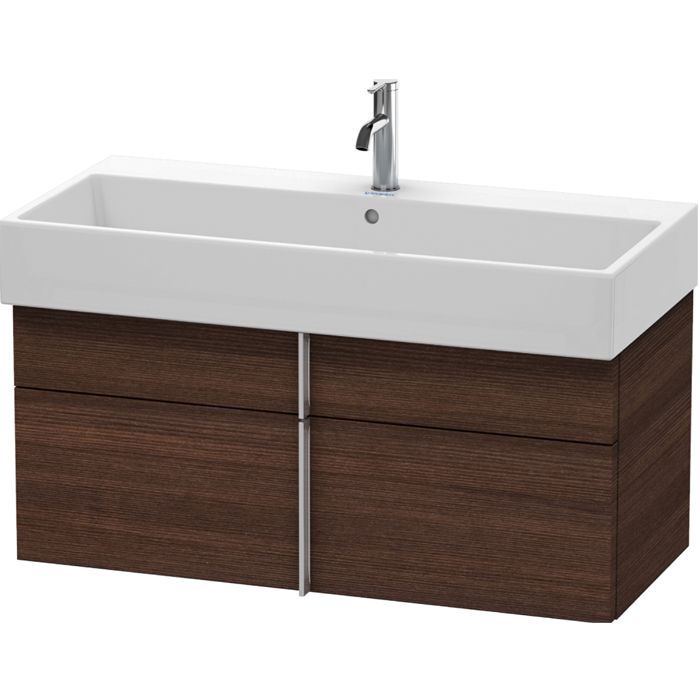 Duravit VA Тумба подвесная, с раковиной, 1 выдв.ящик, цвет: Chestnut Dark