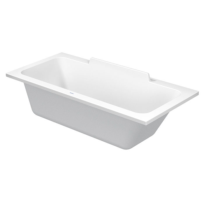 Duravit Ванна акриловая DuraStyle, прямоугольная.встраиваемая или версия с панелями, наклон спины справа. цвет: белый