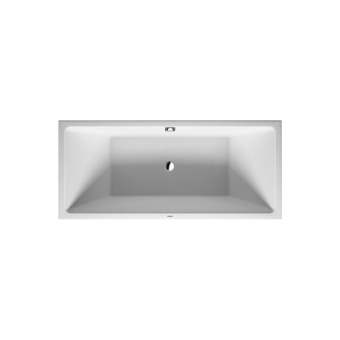 Duravit Vero Air Ванна, отдельностоящая, с бесшовной панелью и рамой, с 2 наклонами для спины, цвет: белый