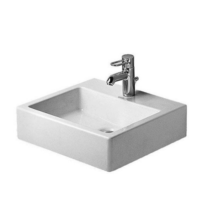 Duravit Vero Раковина накладная, с 1 отв, без перелива, цвет: белый
