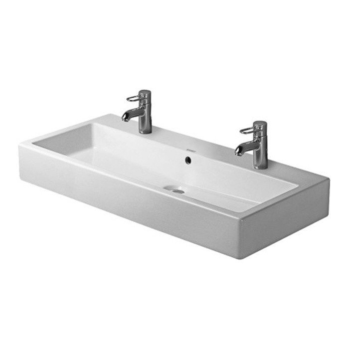 Duravit Vero Раковина подвесная, с 2 отв, c переливом, цвет: белый