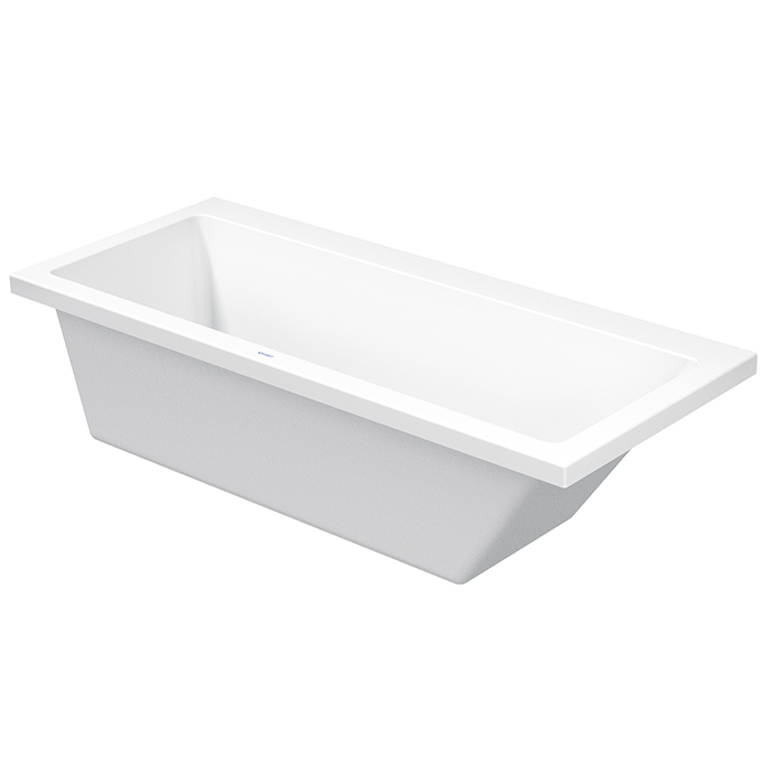 Duravit VERO Ванна, акриловая, прямоугольная встраиваемая или с панелями, наклон спины справа, цвет: белый