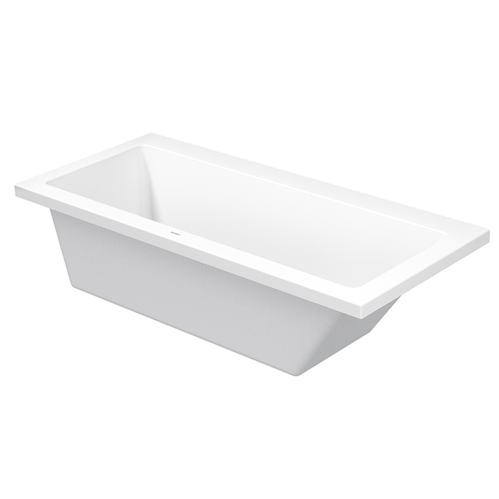 Duravit VERO Ванна, акриловая, прямоугольная встраиваемая или с панелями, наклон спины справа, цвет: белыйями, наклон спины справа, цвет: белый