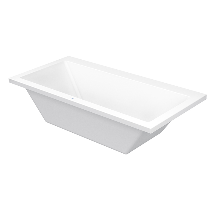 Duravit VERO Ванна, акриловая, прямоугольная встраиваемая или с панелями, с 2 наклонами для спины, цвет: белы