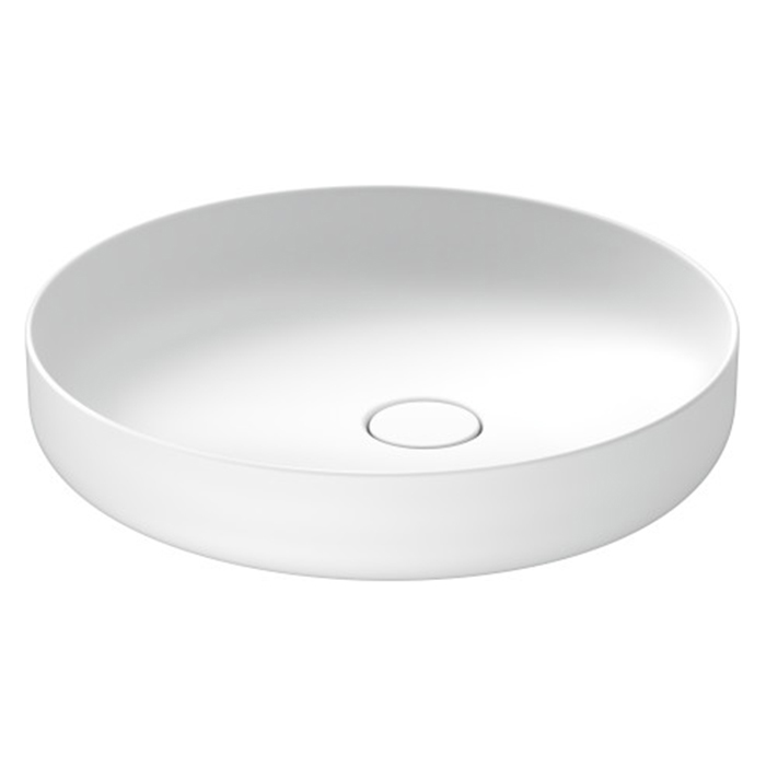 Duravit Vitrium Раковина накладная, без отв, круглая, из DuroCast UltraResist, без перелива, цвет: белый матовый