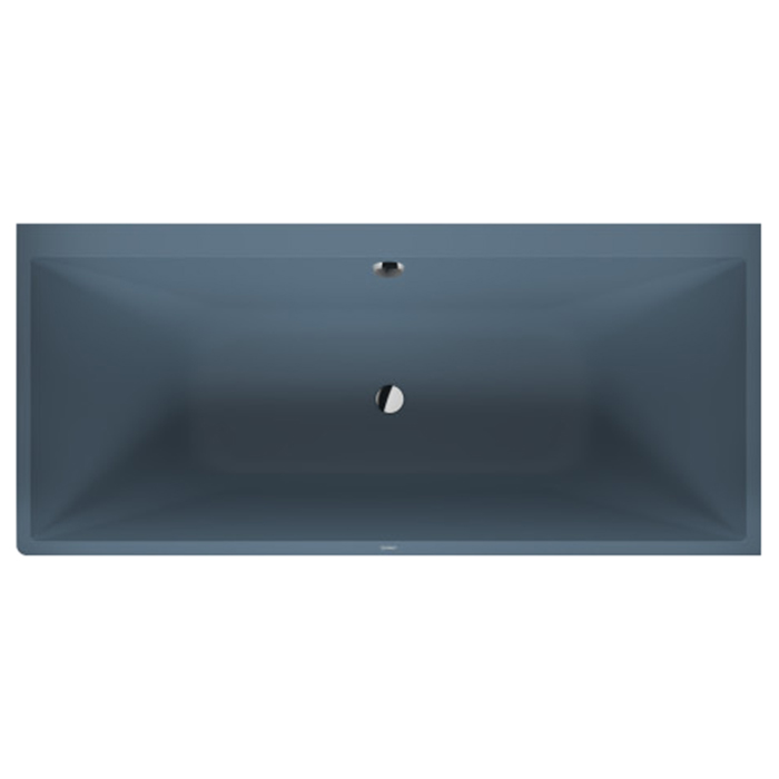 Duravit Vitrium Ванна встраиваемая, Dx, с ножками, с2 наклонами для спины, прямоугольная, цвет: синий матовый
