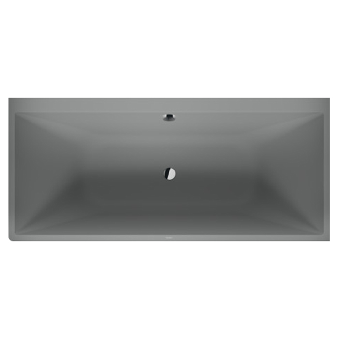 Duravit Vitrium Ванна встраиваемая, Dx, с ножками, с2 наклонами для спины, прямоугольная, цвет: светло-серый матовый