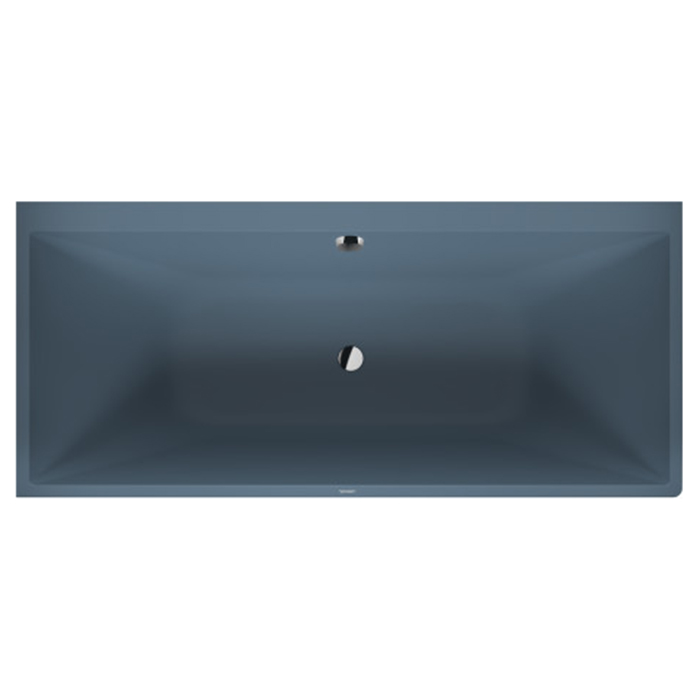 Duravit Vitrium Ванна встраиваемая, Sx, с ножками, с2 наклонами для спины, прямоугольная, цвет: синий матовый