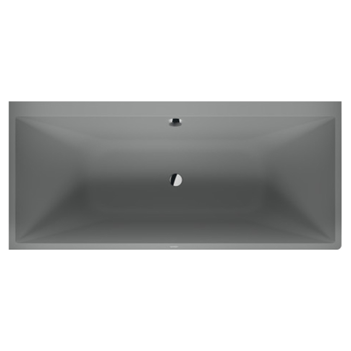 Duravit Vitrium Ванна встраиваемая, Sx, с ножками, с2 наклонами для спины, прямоугольная, цвет: светло-серый матовый