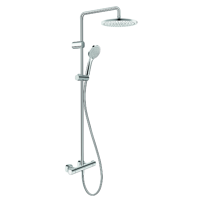 Duravit Wave Душевая система с термостатом, ручной душ с регулировкой высоты, душевой шланг, ручной душ 3 режима, цвет: хром