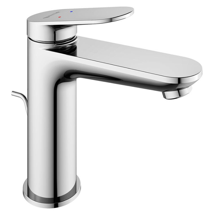 Duravit Wave Смеситель для раковины, 1 отв, с донным клапаном, цвет: хром
