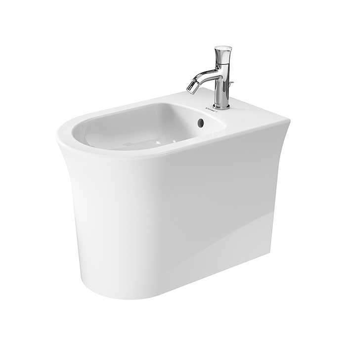 Duravit White Tulip Биде напольное, с переливом, с 1 отв, цвет: белый